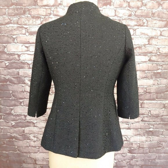 ❤️SOLD❤️CHANEL Tweed Sequin Jacket Blazer Employee - Picture 5 of 12
